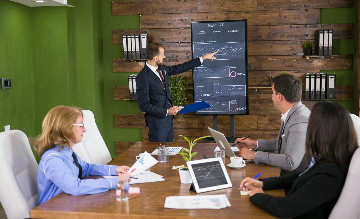 Boosting Engagement and Productivity with Interactive Business Displays